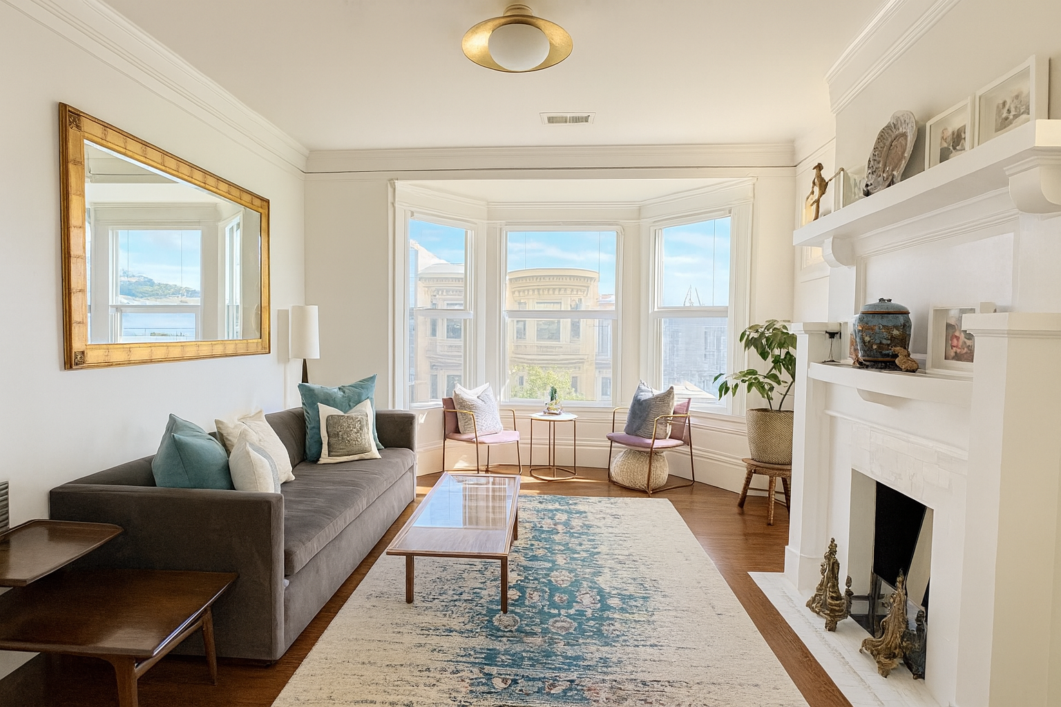 Beautifully furnished and styled living room